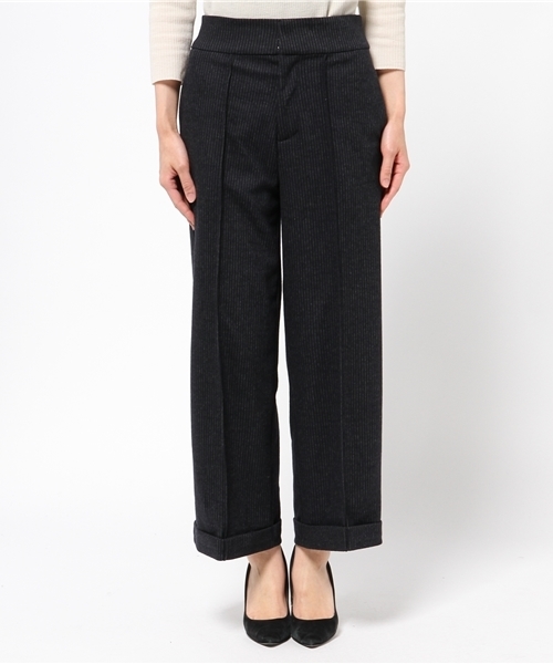 OUTLET(アウトレット)の「【CIAOPANIC TYPY】ウール混ジャージーワイドパンツ(その他パンツ・レディース・ネイビー/チャコールグレー・LARGE/SMALL/MEDIUM)」の3枚目の写真