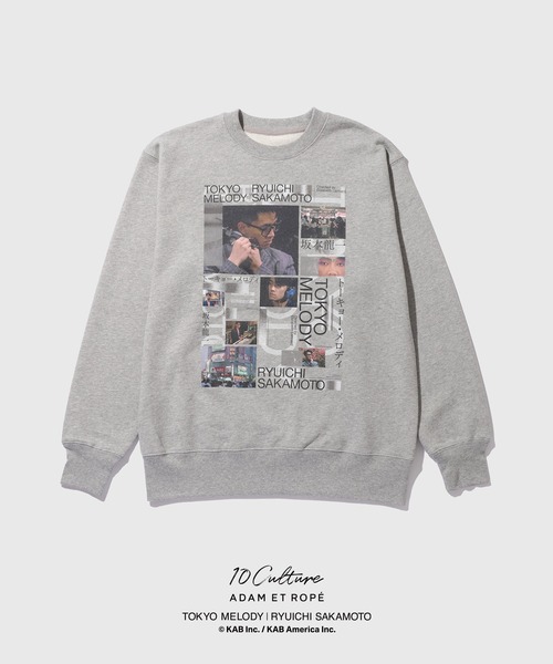 ADAM ET ROPE'（アダムエロペ）の「【Tokyo Melody Ryuichi Sakamoto × 10Culture / ADAM ET ROPE'】 SWEAT（スウェット・メンズ・ブラック系その他2/ブラック/スミクロ/ブラック系その他3/ブラック系その他/チャコールグレー・M/XL/L）」の3枚目の写真