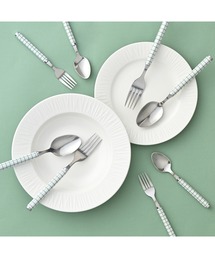 Francfranc(�t�����t����)�̃J�g�����[ 8�Z�b�g �`�F�b�N �O���[�� 8�{ �X�v�[�� �t�H�[�N �i�C�t(�J�g�����[)