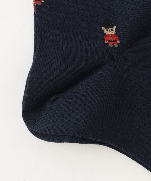 MACKINTOSH PHILOSOPHY（ﾏｯｷﾝﾄｯｼｭ ﾌｨﾛｿﾌｨｰ）の「バッキンガムべア カジュアルソックス（ソックス/靴下・メンズ・グレー系その他/ダークネイビー/グリーン系その他4・FREE）」の5枚目の写真