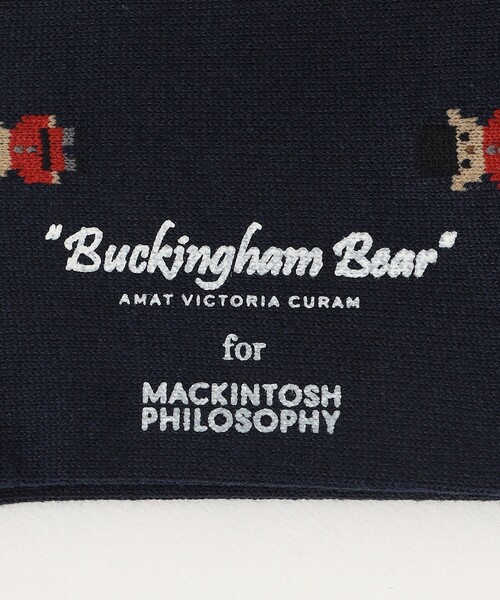 MACKINTOSH PHILOSOPHY（ﾏｯｷﾝﾄｯｼｭ ﾌｨﾛｿﾌｨｰ）の「バッキンガムべア カジュアルソックス（ソックス/靴下・メンズ・グレー系その他/ダークネイビー/グリーン系その他4・FREE）」の7枚目の写真