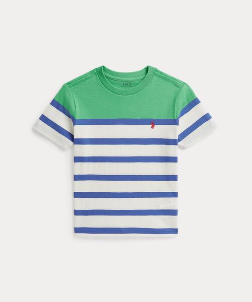 POLO RALPH LAUREN CHILDRENSWEAR(ポロ ラルフ ローレン チルドレンズウェア)の「ストライプド コットン ジャージー Tシャツ(Tシャツ/カットソー・キッズ・グリーン・7/3/6/4)」の7枚目の写真
