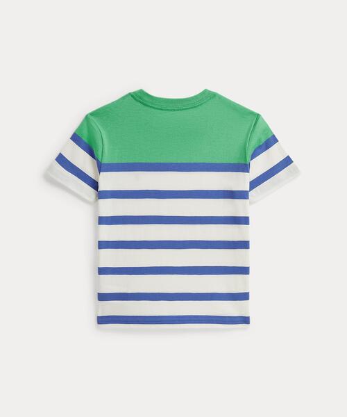 POLO RALPH LAUREN CHILDRENSWEAR(ポロ ラルフ ローレン チルドレンズウェア)の「ストライプド コットン ジャージー Tシャツ(Tシャツ/カットソー・キッズ・グリーン・7/3/6/4)」の6枚目の写真