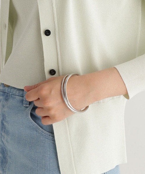 studio CLIP（スタディオクリップ）の「【daily CLIP】ステンレスレイヤーアークバングル（バングル/リストバンド・レディース・その他2/その他1・FREE）」の5枚目の写真