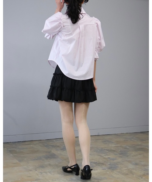 Doumoi(ドゥモエ)の「ティアード ミニスカート(スカート・レディース・ホワイト/ブラック・FREE)」の19枚目の写真