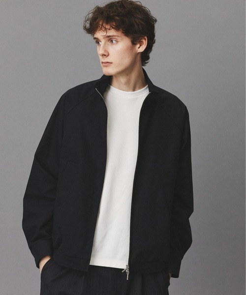 PUBLIC TOKYO（パブリックトウキョウ）の「【再入荷なし】スタンドカラージップアップブルゾン 　/２WAY/春服/ジャケット/ハリントン/ラグラン（ブルゾン・メンズ・ブラック/ベージュ・1/2）」の2枚目の写真