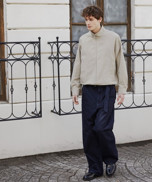 PUBLIC TOKYO（パブリックトウキョウ）の「【再入荷なし】スタンドカラージップアップブルゾン 　/２WAY/春服/ジャケット/ハリントン/ラグラン（ブルゾン・メンズ・ブラック/ベージュ・1/2）」の13枚目の写真