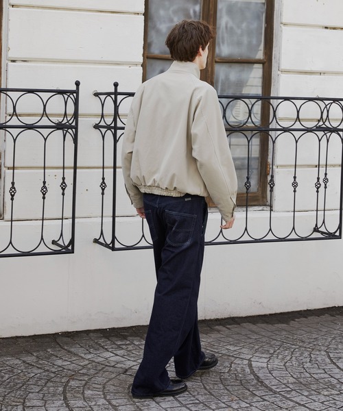 PUBLIC TOKYO（パブリックトウキョウ）の「【再入荷なし】スタンドカラージップアップブルゾン 　/２WAY/春服/ジャケット/ハリントン/ラグラン（ブルゾン・メンズ・ブラック/ベージュ・1/2）」の14枚目の写真