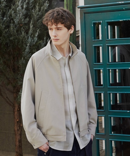 PUBLIC TOKYO（パブリックトウキョウ）の「【再入荷なし】スタンドカラージップアップブルゾン 　/２WAY/春服/ジャケット/ハリントン/ラグラン（ブルゾン・メンズ・ブラック/ベージュ・1/2）」の8枚目の写真