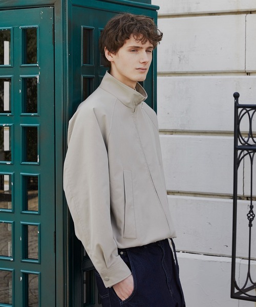 PUBLIC TOKYO（パブリックトウキョウ）の「【再入荷なし】スタンドカラージップアップブルゾン 　/２WAY/春服/ジャケット/ハリントン/ラグラン（ブルゾン・メンズ・ブラック/ベージュ・1/2）」の12枚目の写真