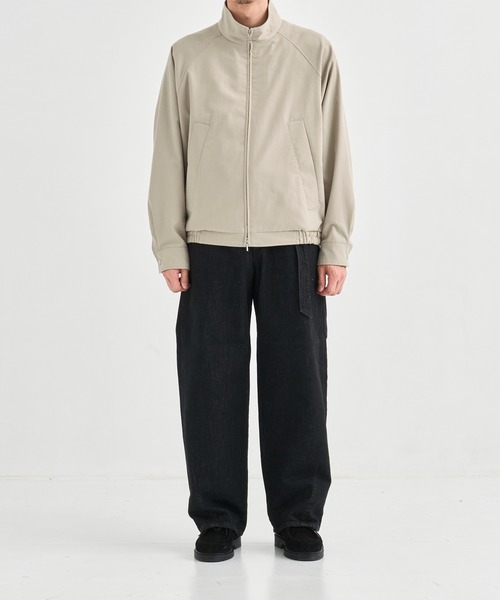 PUBLIC TOKYO（パブリックトウキョウ）の「【再入荷なし】スタンドカラージップアップブルゾン 　/２WAY/春服/ジャケット/ハリントン/ラグラン（ブルゾン・メンズ・ブラック/ベージュ・1/2）」の19枚目の写真