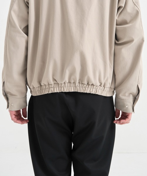 PUBLIC TOKYO（パブリックトウキョウ）の「【再入荷なし】スタンドカラージップアップブルゾン 　/２WAY/春服/ジャケット/ハリントン/ラグラン（ブルゾン・メンズ・ブラック/ベージュ・1/2）」の21枚目の写真