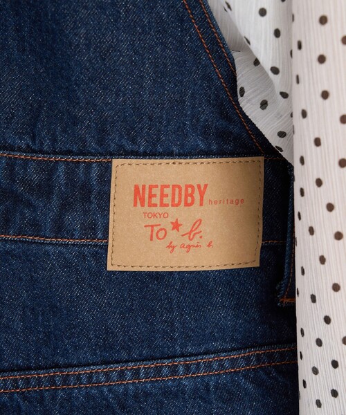 To b. by agnes b.(トゥービーバイアニエスベー)の「To b. by agnes b. × NEEDBY heritage PENELOPE WITH TO B.(サロペット/オーバーオール・レディース・ブルー系その他・2/1)」の7枚目の写真