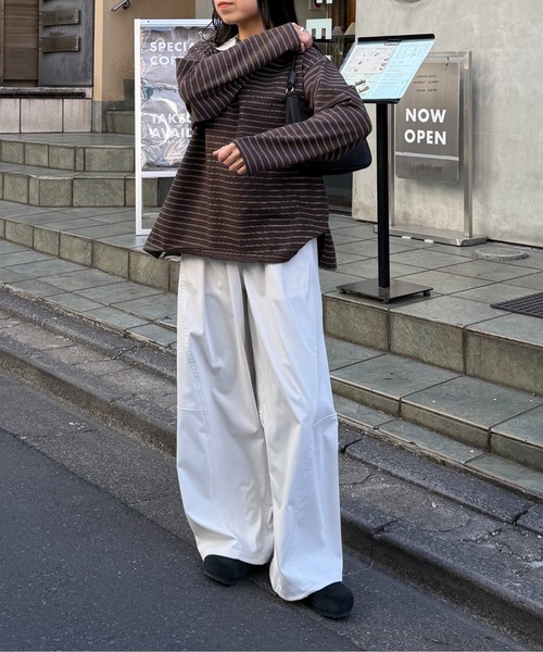 COLONY 2139(コロニートゥーワンスリーナイン)の「ストレッチツイルバレルイージーパンツ(その他パンツ・メンズ・ブラック/ホワイト/ブラウン・MEDIUM/LARGE)」の5枚目の写真