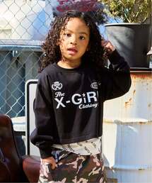 X-girl Stages | ロゴ長袖Tシャツ+総柄ロゴタンクトップセット(Tシャツ/カットソー)