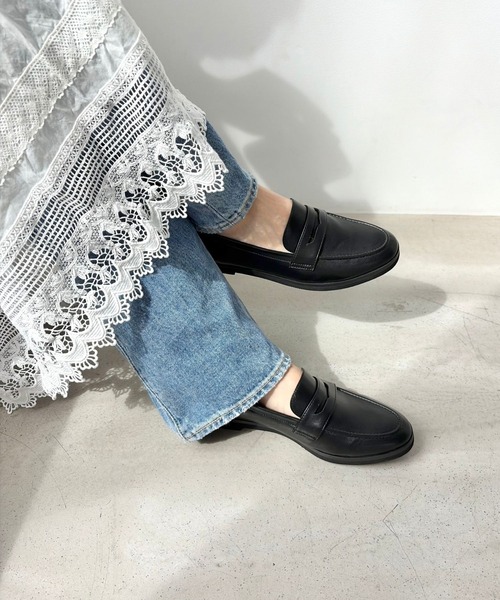 WA ORiental TRaffic（ダブルエーオリエンタルトラフィック）の「軽量 ソフト ローファー /62116（パンプス・レディース・ブラック/カーキ/ベージュ・34/35/36/37/38/39/40/41/42/33/43）」の5枚目の写真