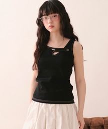 loin nuit（ロワンニュイ）の「stitch design tank top / スティッチデザインタンクトップ（タンクトップ）」