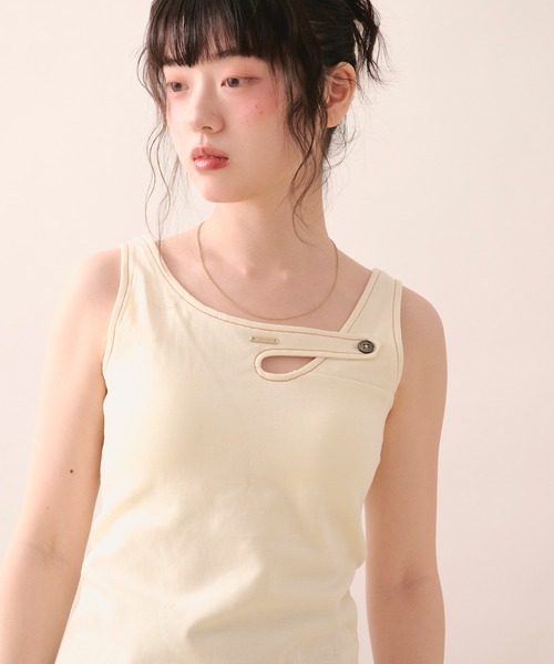 stitch design tank top / ステッチデザインタンクトップ（タンク