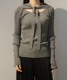 CLANE（クラネ）の「CLANE SHEER RIB RIBBON KINT TOPS（ニット/セーター）」