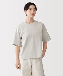 婦人 涼感UVカットクルーネックワイド半袖Tシャツ