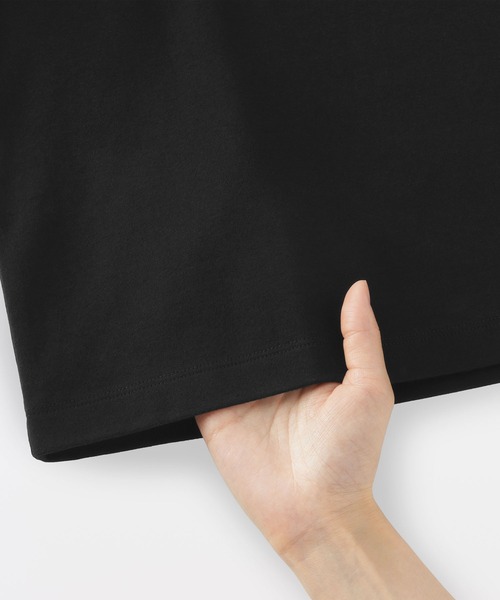 無印良品(ムジルシリョウヒン)の「婦人 涼感UVカットクルーネックワイド半袖Tシャツ(Tシャツ/カットソー・レディース・ホワイト/ライトグレー/ブルー系/ブラック/ライトピンク/スモーキーグリーン系/チャコールグレー/ライトイエロー・S/M/L/XL)」の20枚目の写真