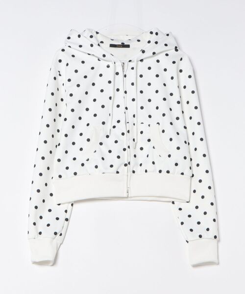 Ritzy(リッツィー)の「ドットパーカー フード付きトップス(パーカー・レディース・ホワイト・M/L/S)」の15枚目の写真