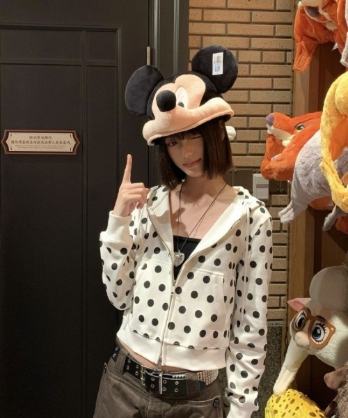Ritzy(リッツィー)の「ドットパーカー フード付きトップス(パーカー・レディース・ホワイト・M/L/S)」の21枚目の写真