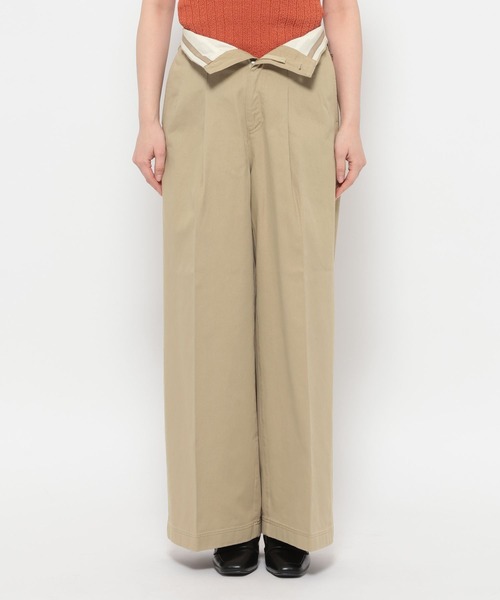 mysty woman（ミスティウーマン）の「2WAYチノクロスパンツ 666540（チノパンツ・レディース・ベージュ/カーキ・SMALL/MEDIUM）」の15枚目の写真