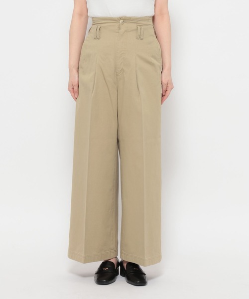 mysty woman（ミスティウーマン）の「2WAYチノクロスパンツ 666540（チノパンツ・レディース・ベージュ/カーキ・SMALL/MEDIUM）」の17枚目の写真