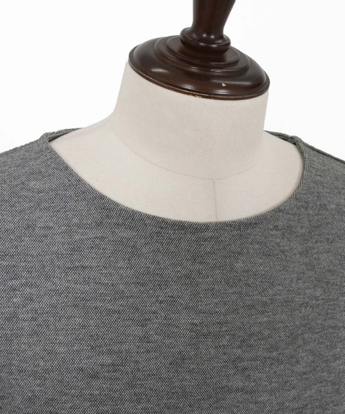 CAMBIO(カンビオ)の「mlt5598-ボートネックスラブロンT(HLCM0262)(Tシャツ/カットソー・メンズ・ブラック/グレー・M/L)」の17枚目の写真