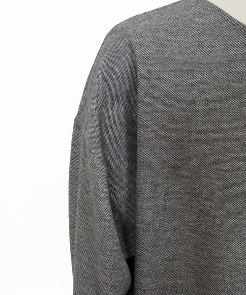 CAMBIO(カンビオ)の「mlt5598-ボートネックスラブロンT(HLCM0262)(Tシャツ/カットソー・メンズ・ブラック/グレー・M/L)」の18枚目の写真