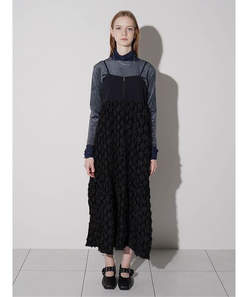 :ETHROF(イーサオブ)の「FRINGE SWITCH TIERED DRESS(ワンピース・レディース・ブラック・MEDIUM)」の11枚目の写真