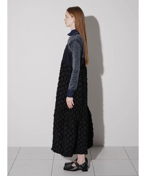 :ETHROF(イーサオブ)の「FRINGE SWITCH TIERED DRESS(ワンピース・レディース・ブラック・MEDIUM)」の12枚目の写真