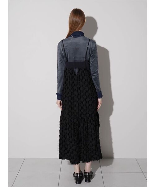:ETHROF(イーサオブ)の「FRINGE SWITCH TIERED DRESS(ワンピース・レディース・ブラック・MEDIUM)」の13枚目の写真