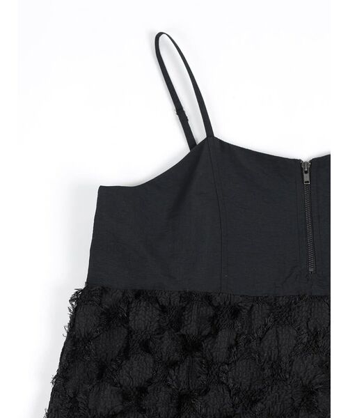 :ETHROF(イーサオブ)の「FRINGE SWITCH TIERED DRESS(ワンピース・レディース・ブラック・MEDIUM)」の17枚目の写真