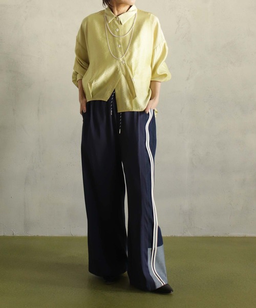 BITTOKO(ビットコ)の「カット×デニムパンツ(デニムパンツ・レディース・ブラック/ブルー・FREE)」の15枚目の写真