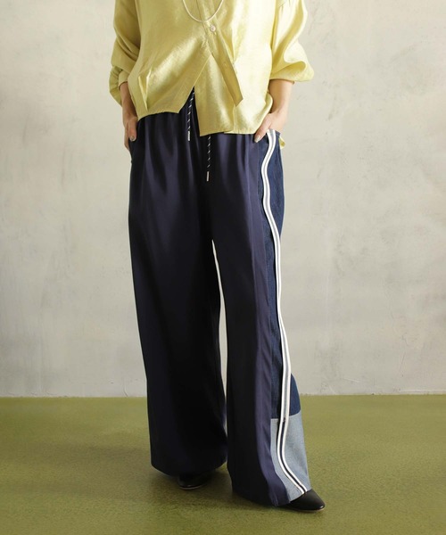 BITTOKO(ビットコ)の「カット×デニムパンツ(デニムパンツ・レディース・ブラック/ブルー・FREE)」の16枚目の写真