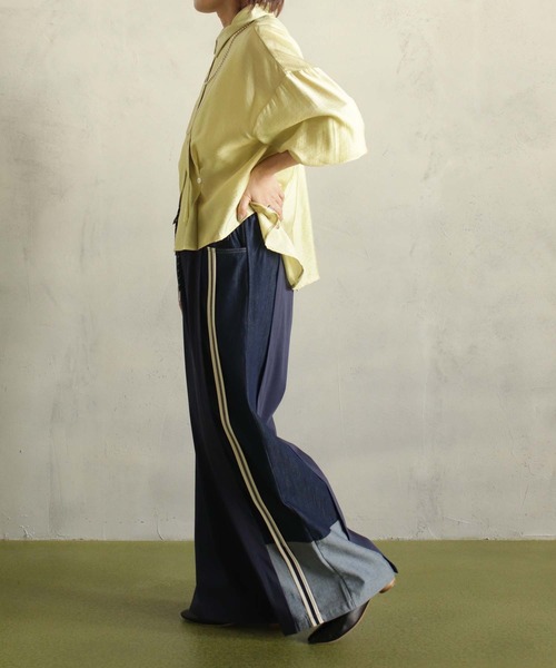 BITTOKO(ビットコ)の「カット×デニムパンツ(デニムパンツ・レディース・ブラック/ブルー・FREE)」の20枚目の写真