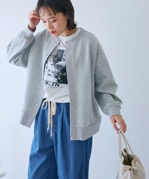 CROSS FUNCTION（クロスファンクション）の「《UV》エブ楽 ドットボタンスウェットカーディガン【CROSS FUNCTION/クロスファンクション】（カーディガン/ボレロ）」