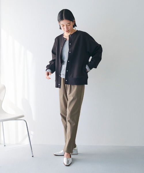 CROSS FUNCTION（クロスファンクション）の「《UV》エブ楽 ドットボタンスウェットカーディガン【CROSS FUNCTION/クロスファンクション】（カーディガン/ボレロ・レディース・ブラック/杢グレー・M/L/LL）」の21枚目の写真