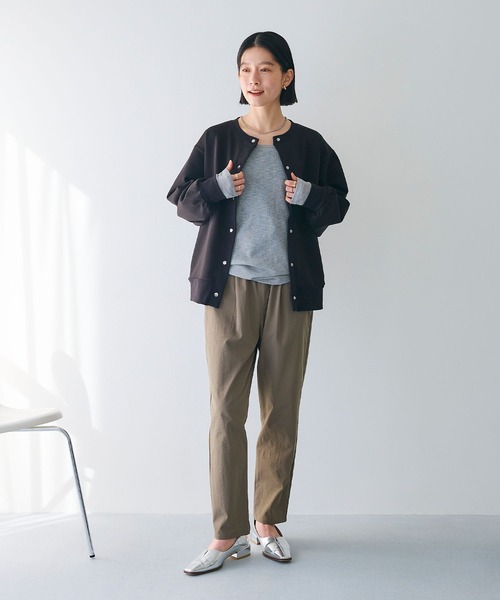 CROSS FUNCTION（クロスファンクション）の「《UV》エブ楽 ドットボタンスウェットカーディガン【CROSS FUNCTION/クロスファンクション】（カーディガン/ボレロ・レディース・ブラック/杢グレー・M/L/LL）」の18枚目の写真