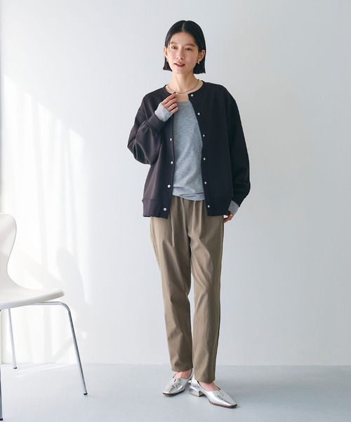 CROSS FUNCTION（クロスファンクション）の「《UV》エブ楽 ドットボタンスウェットカーディガン【CROSS FUNCTION/クロスファンクション】（カーディガン/ボレロ・レディース・ブラック/杢グレー・M/L/LL）」の20枚目の写真