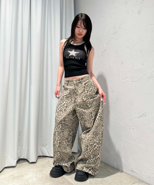 sedacle girl(セダクルガール)の「バイカラーリンガーニットタンク(タンクトップ・レディース・オフホワイト/ブラック/ネイビー/ベージュ/グレー・FREE)」の19枚目の写真