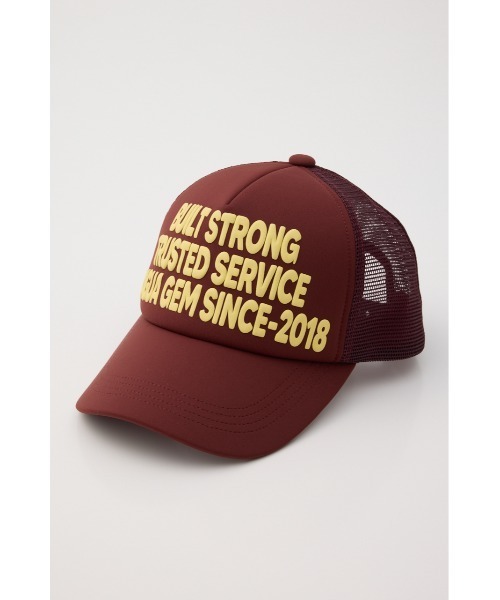 LAGUA GEM（ラグアジェム）の「LETTERING MESH キャップ（キャップ・レディース・バーガンディー/ブラック・FREE）」の2枚目の写真