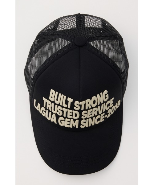 LAGUA GEM（ラグアジェム）の「LETTERING MESH キャップ（キャップ・レディース・バーガンディー/ブラック・FREE）」の6枚目の写真