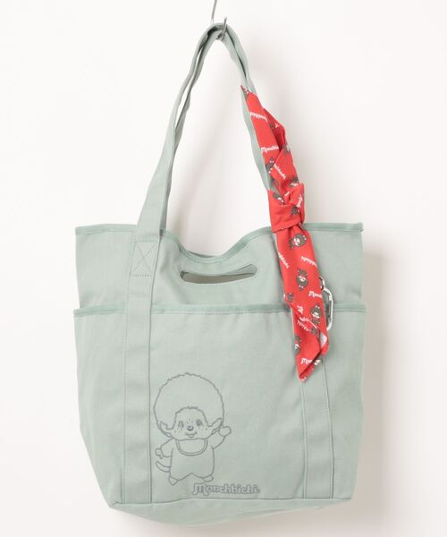 SALON de RUBAN（サロンドルヴァン）の「【SALON de RUBAN / サロン ド ルヴァン】 モンチッチ トートバッグ（トートバッグ・レディース・アイボリー/ピンク/ミント/ベージュ・FREE）」の3枚目の写真