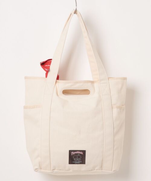 SALON de RUBAN（サロンドルヴァン）の「【SALON de RUBAN / サロン ド ルヴァン】 モンチッチ トートバッグ（トートバッグ・レディース・アイボリー/ピンク/ミント/ベージュ・FREE）」の5枚目の写真