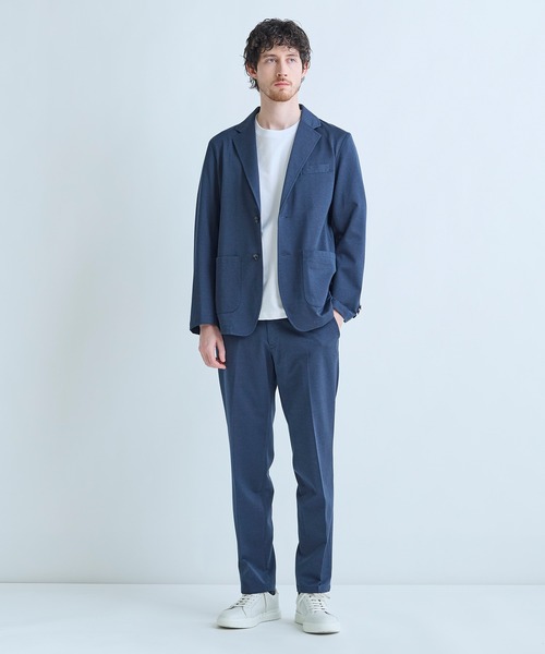 MEN'S BIGI（メンズビギ）の「【COVEROSS W/カバロスダブル】別注 リカバリーセットアップパンツ＜血行促進/抗酸化作用/遠赤外線効果＞（スラックス・メンズ・ベージュ/チャコールグレー/ネイビー・01/04/03/02）」の7枚目の写真