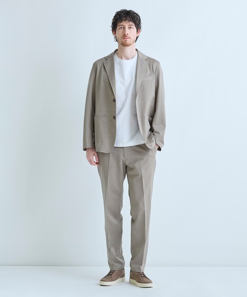 MEN'S BIGI（メンズビギ）の「【COVEROSS W/カバロスダブル】別注 リカバリーセットアップパンツ＜血行促進/抗酸化作用/遠赤外線効果＞（スラックス・メンズ・ベージュ/チャコールグレー/ネイビー・01/04/03/02）」の6枚目の写真