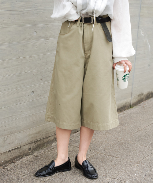 OUTDOOR PRODUCTS(アウトドアプロダクツ)の「Dickies 別注 WIDE BAGGY SHORTS(その他パンツ・レディース・ブラック/カーキ/ブラウン・LARGE/SMALL/MEDIUM)」の3枚目の写真